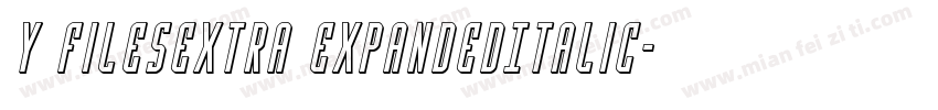 Y FilesExtra ExpandedItalic字体转换